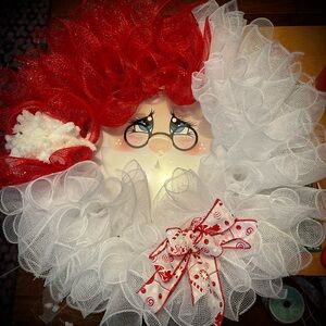 Santa door wreath